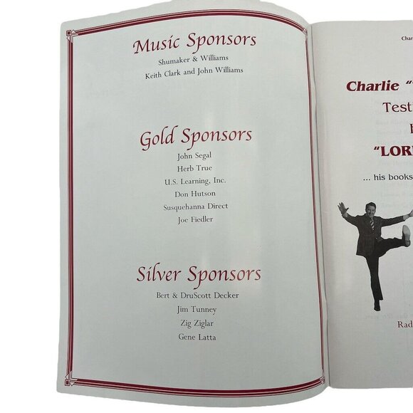 Charlie Tremendous Jones Book From His Testimonial Banquet Honoring Jesus - Picture 3 of 11